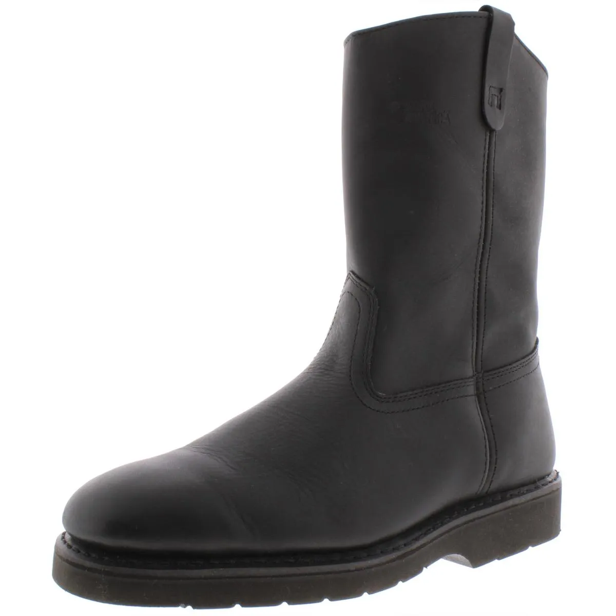 10-1/2" Work Wellington Mens Leather Oil Resistant Wellington Boots