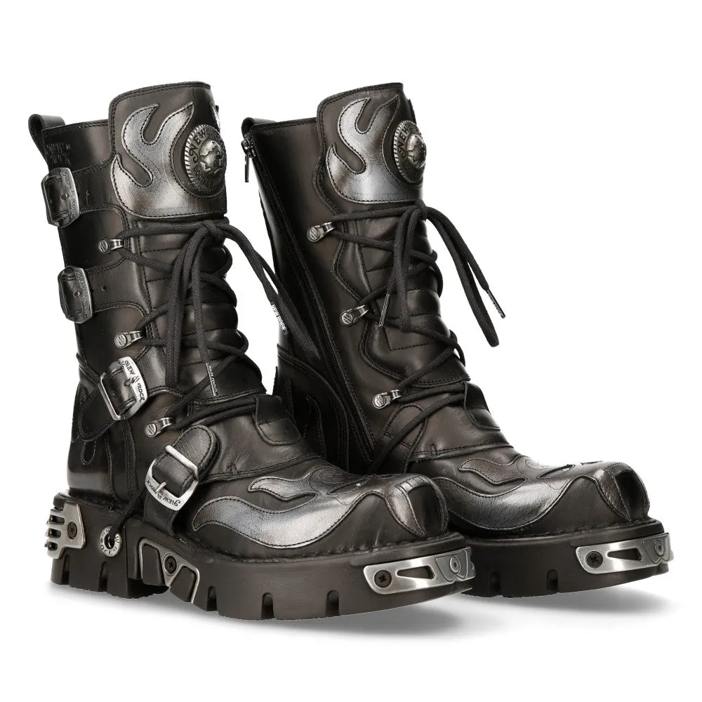 107-S2 Flame Gothic Boots