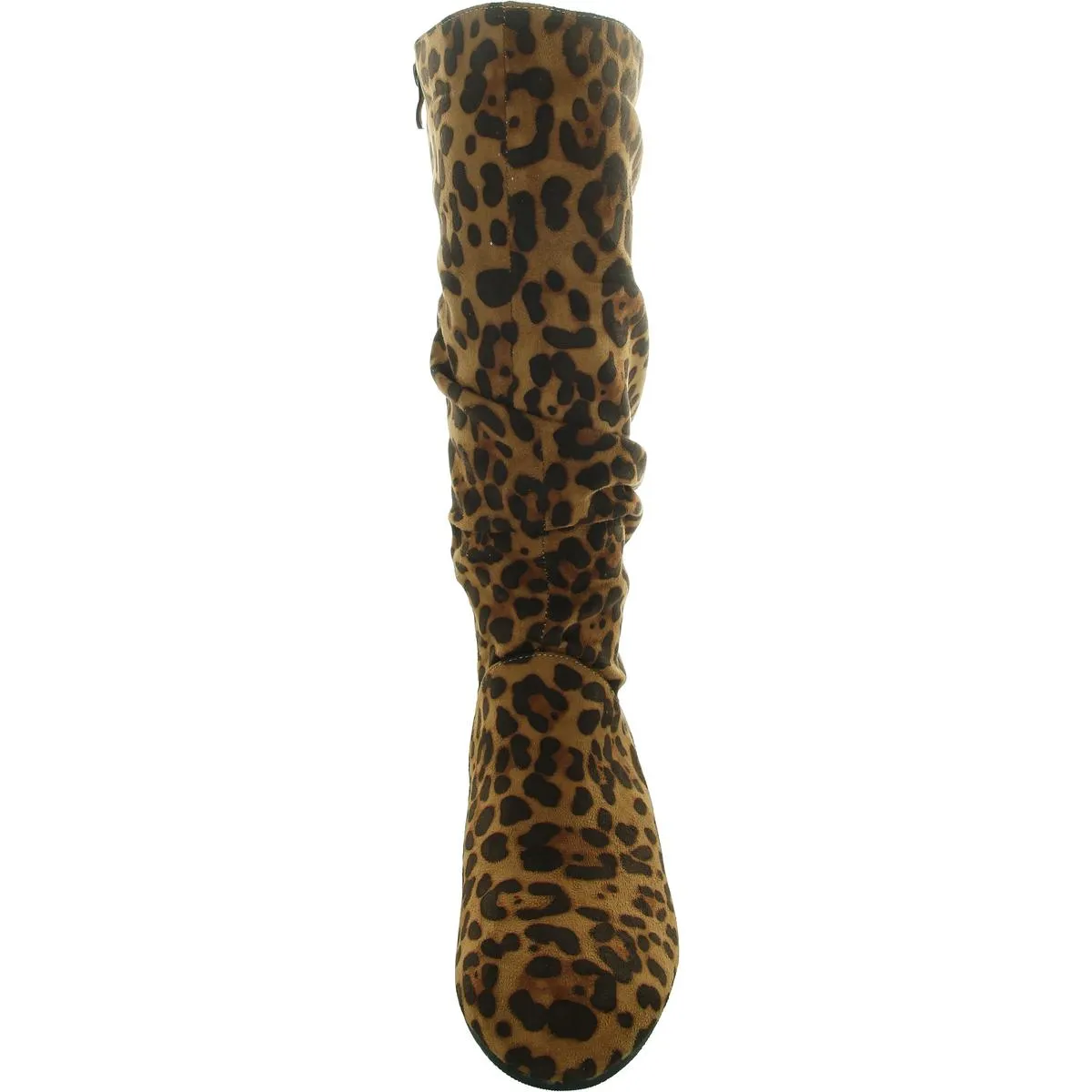 1381013 Womens Faux Suede Wedge Boot Mid-Calf Boots