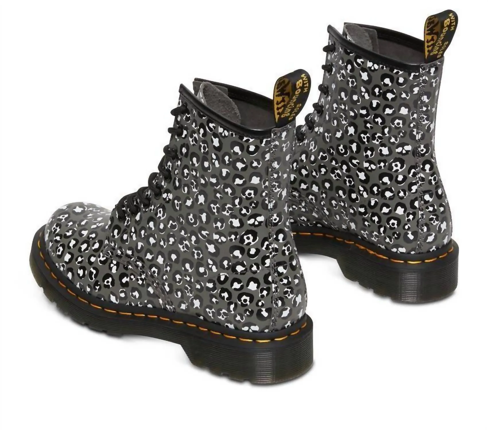 1460 Gunmetal Loud Leopard Smooth