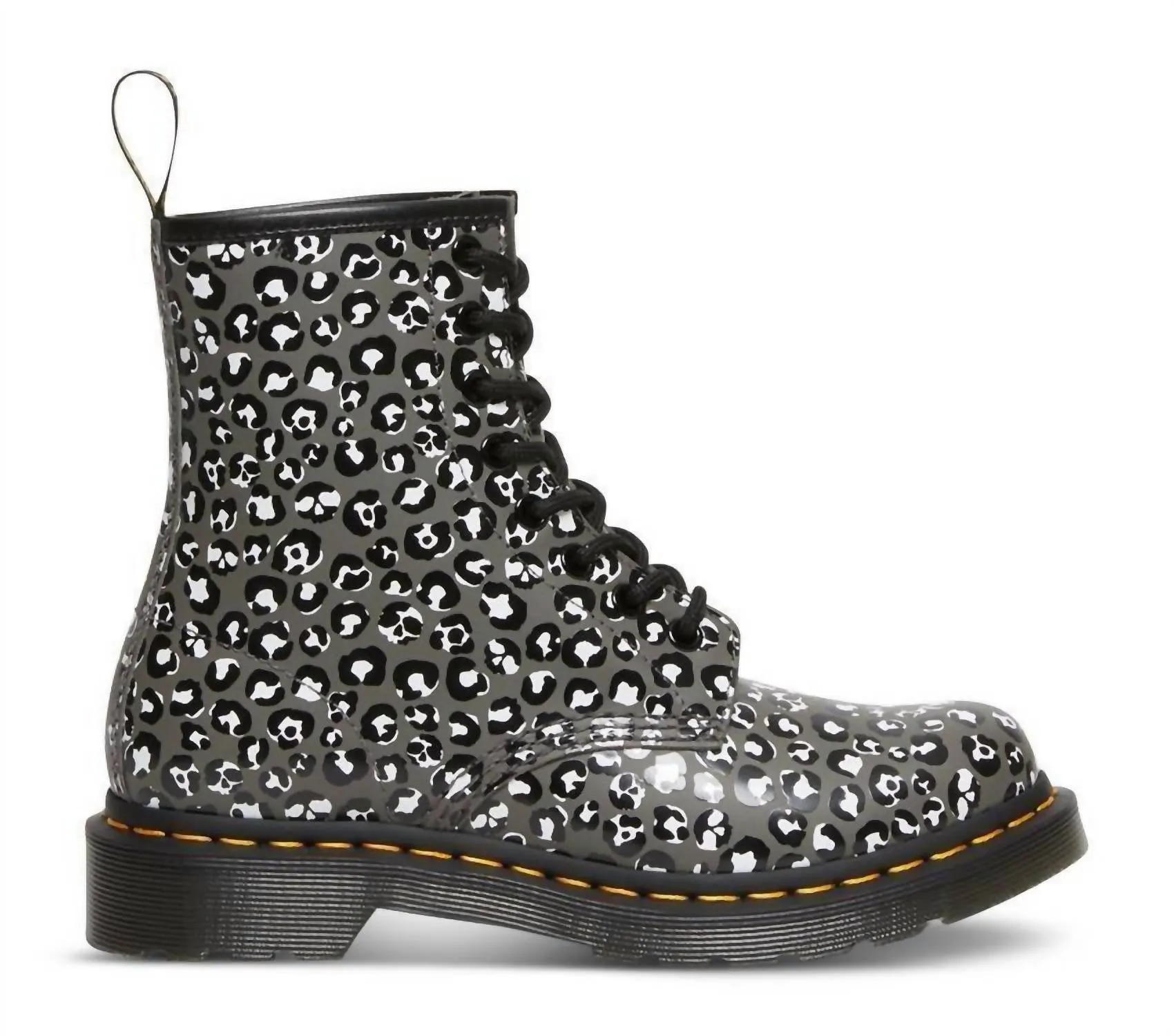 1460 Gunmetal Loud Leopard Smooth