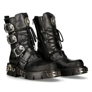 391 S1 Reactor Boots Goth Metallic Black