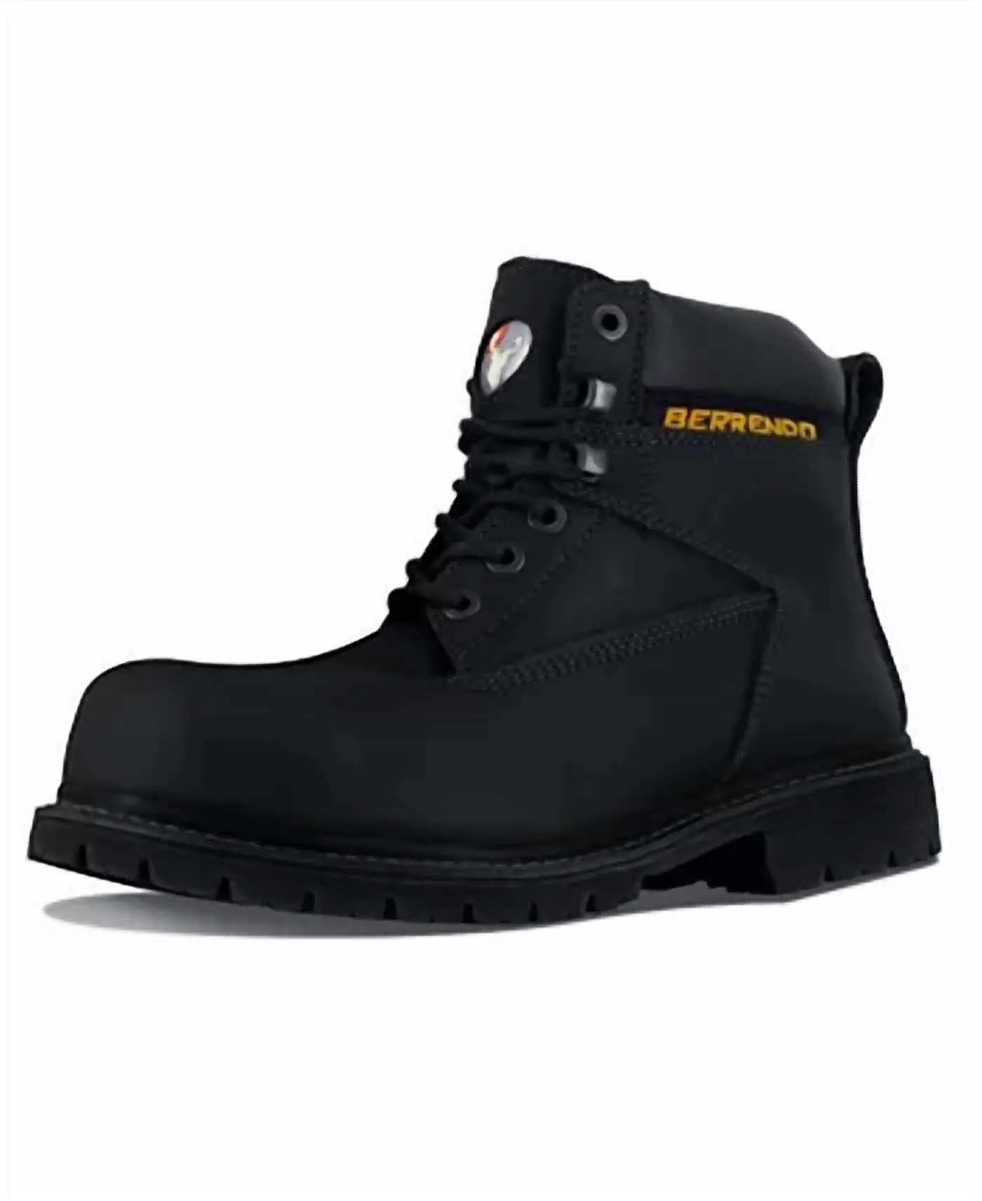 6 Steel Toe Work Boots In Black