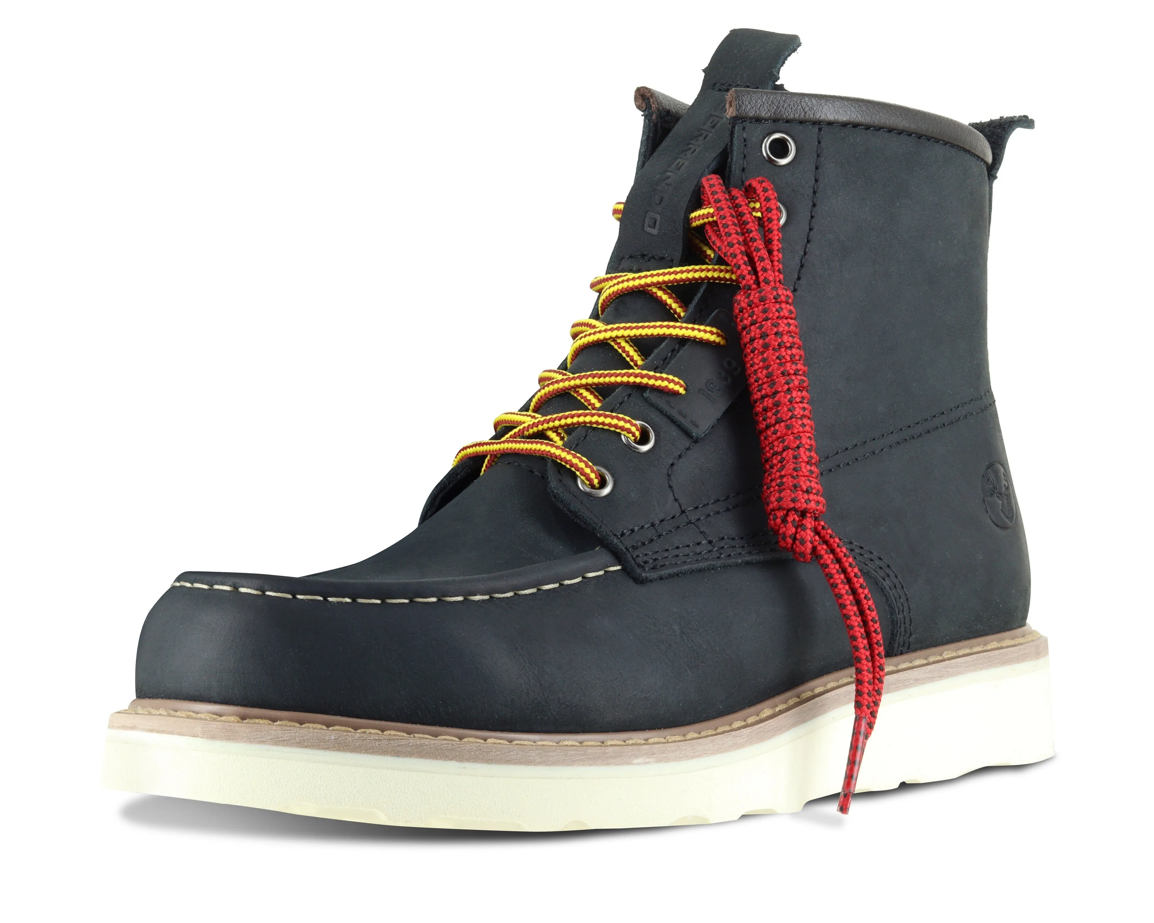 6" Moc Toe Work Boots for Men and Soft Toe Boots and Vibram EVA Outsole and EH Rated