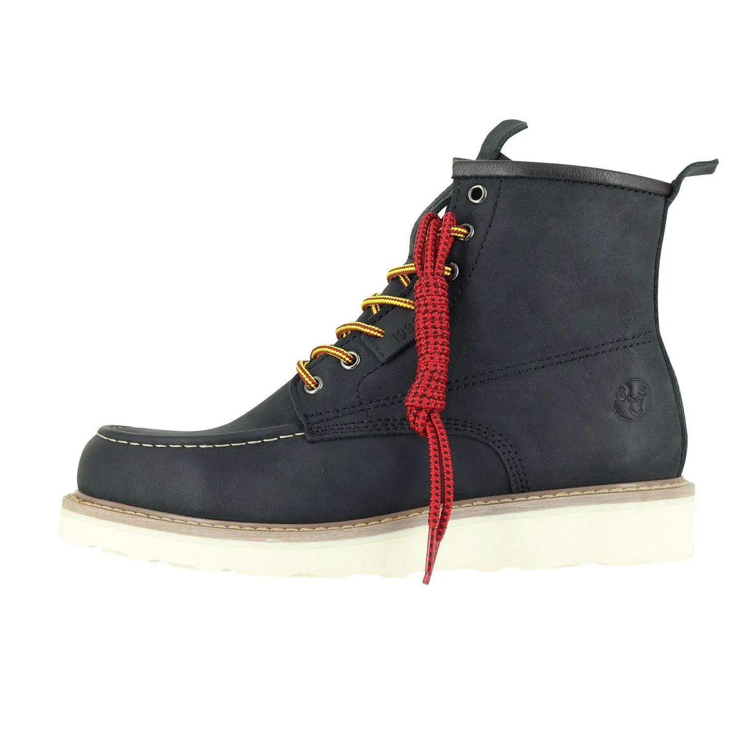 6" Moc Toe Work Boots for Men and Soft Toe Boots and Vibram EVA Outsole and EH Rated