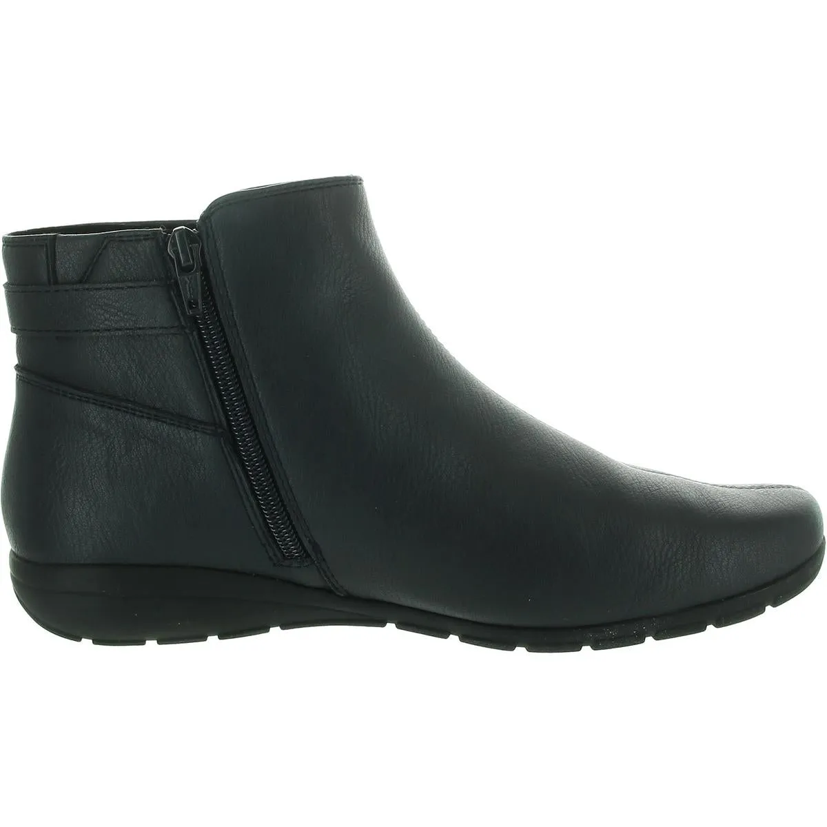 AARA Womens Zipper Manmade Ankle Boots