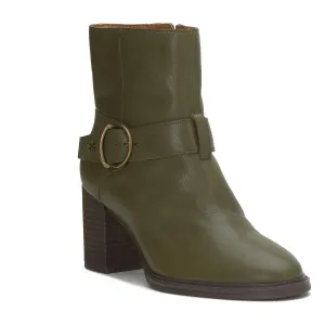 Achelle Womens Leather Bootie Mid-Calf Boots