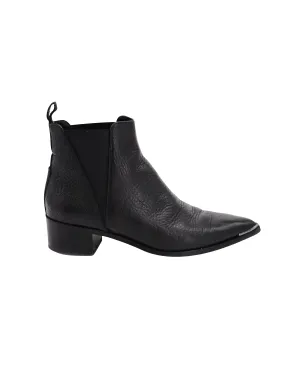 Acne Studios Jensen Ankle Boots in Black Leather