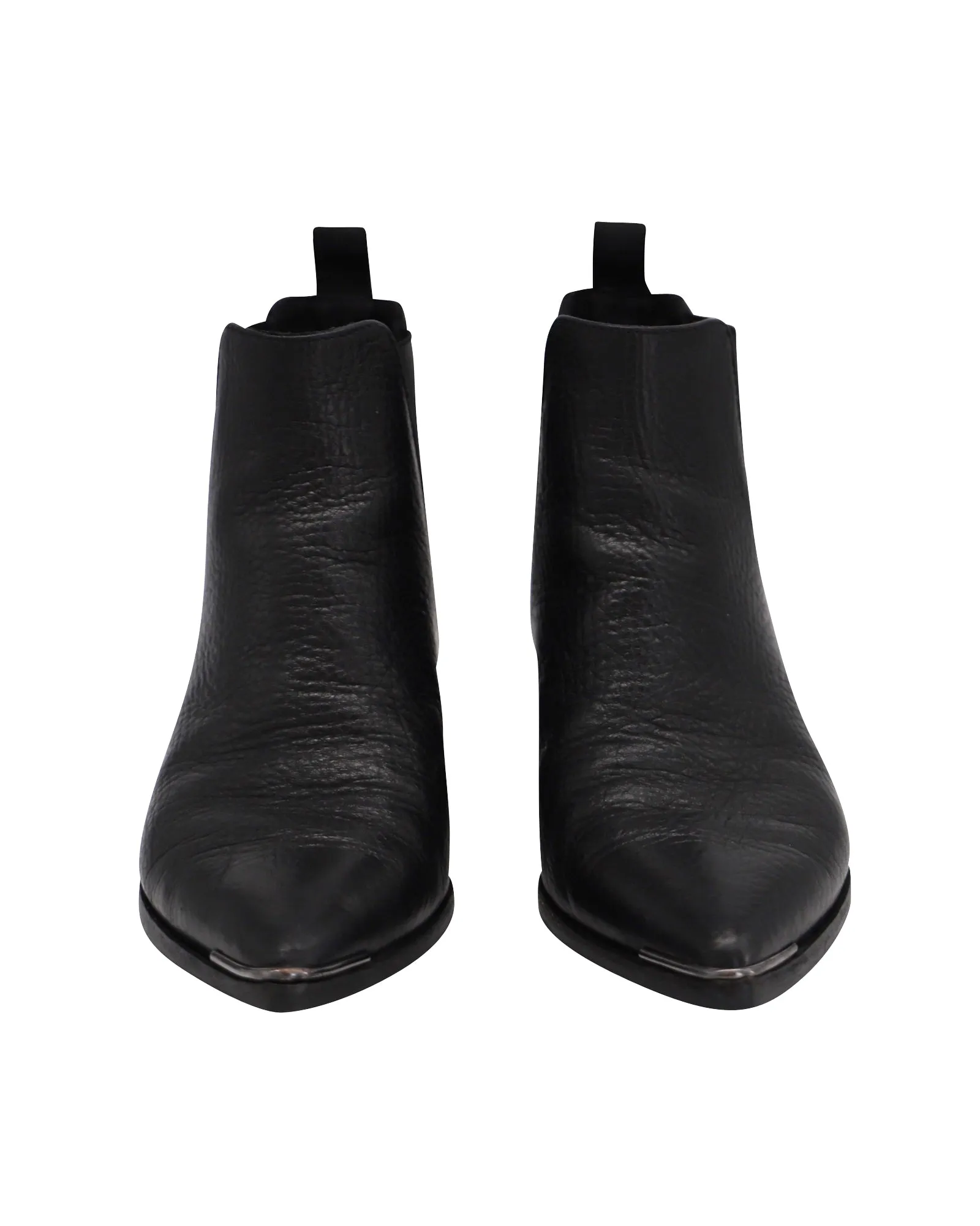 Acne Studios Jensen Ankle Boots in Black Leather