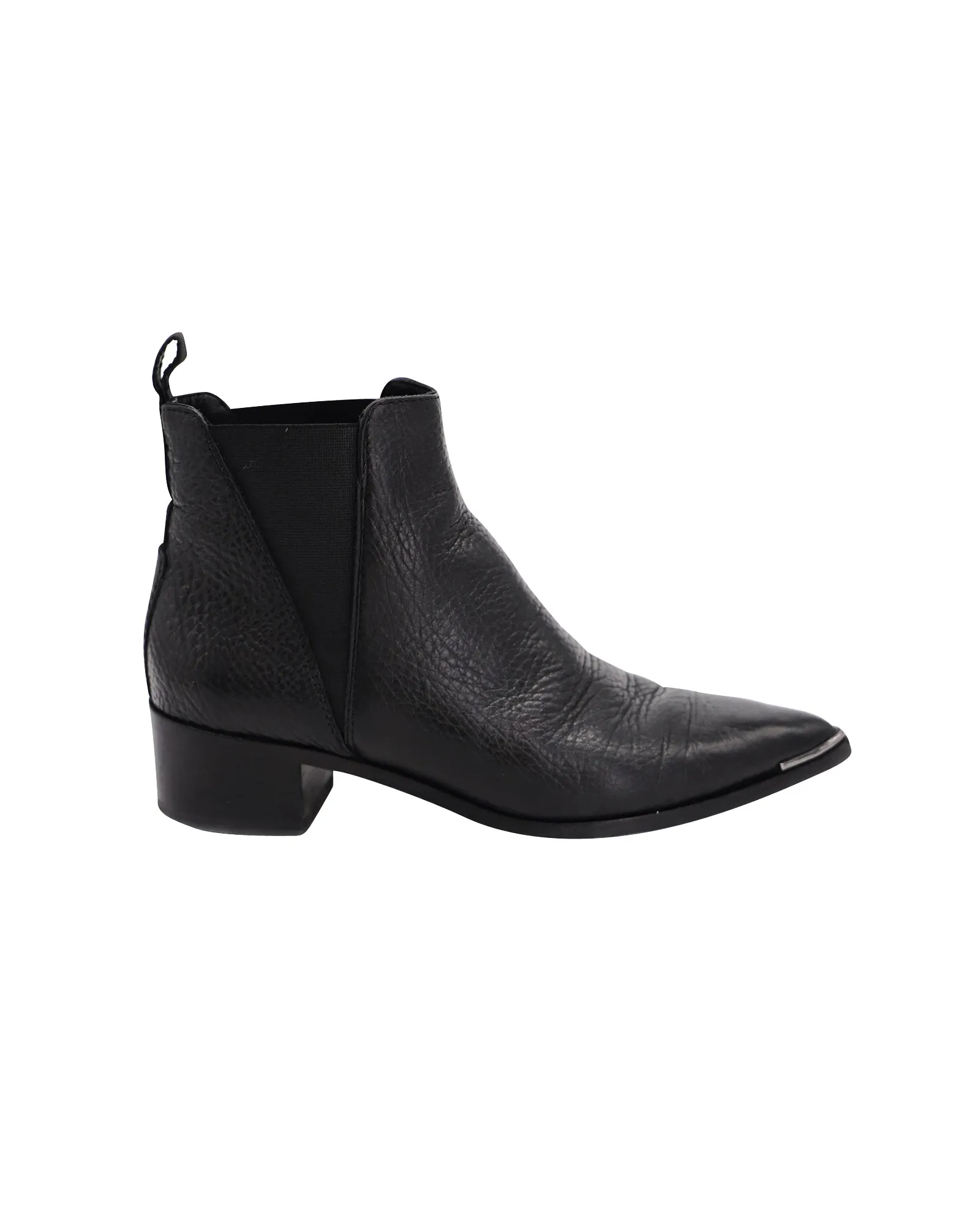 Acne Studios Jensen Ankle Boots in Black Leather