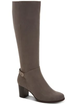 Adonnys Womens Padded Insole Tall Knee-High Boots