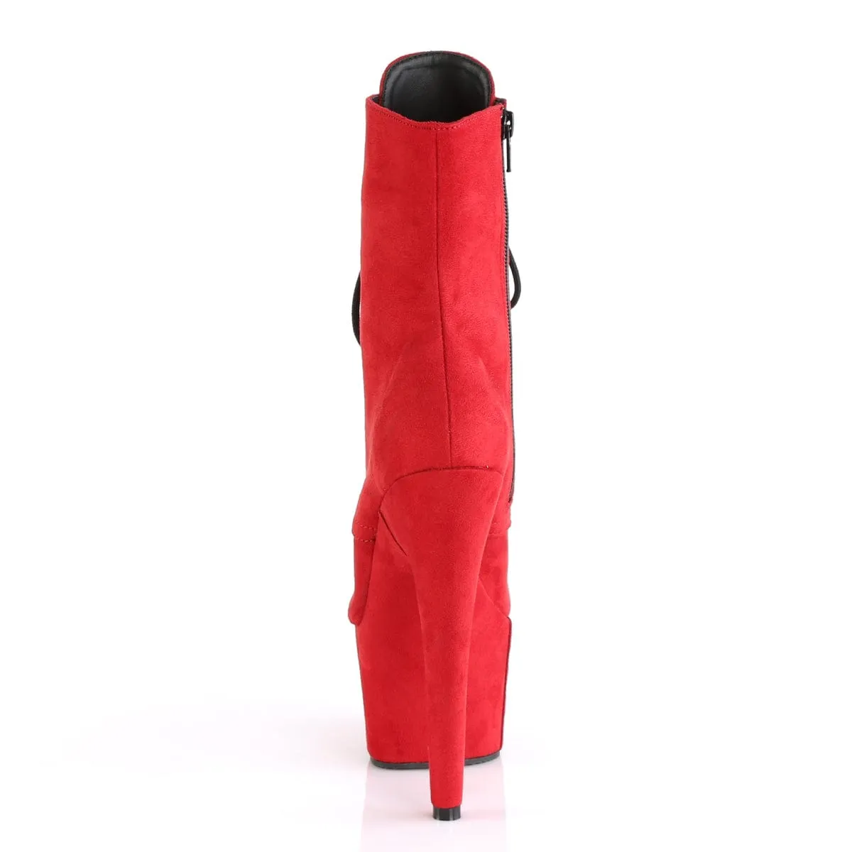 ADORE-1020FS Red Faux Suede/Red Faux Suede
