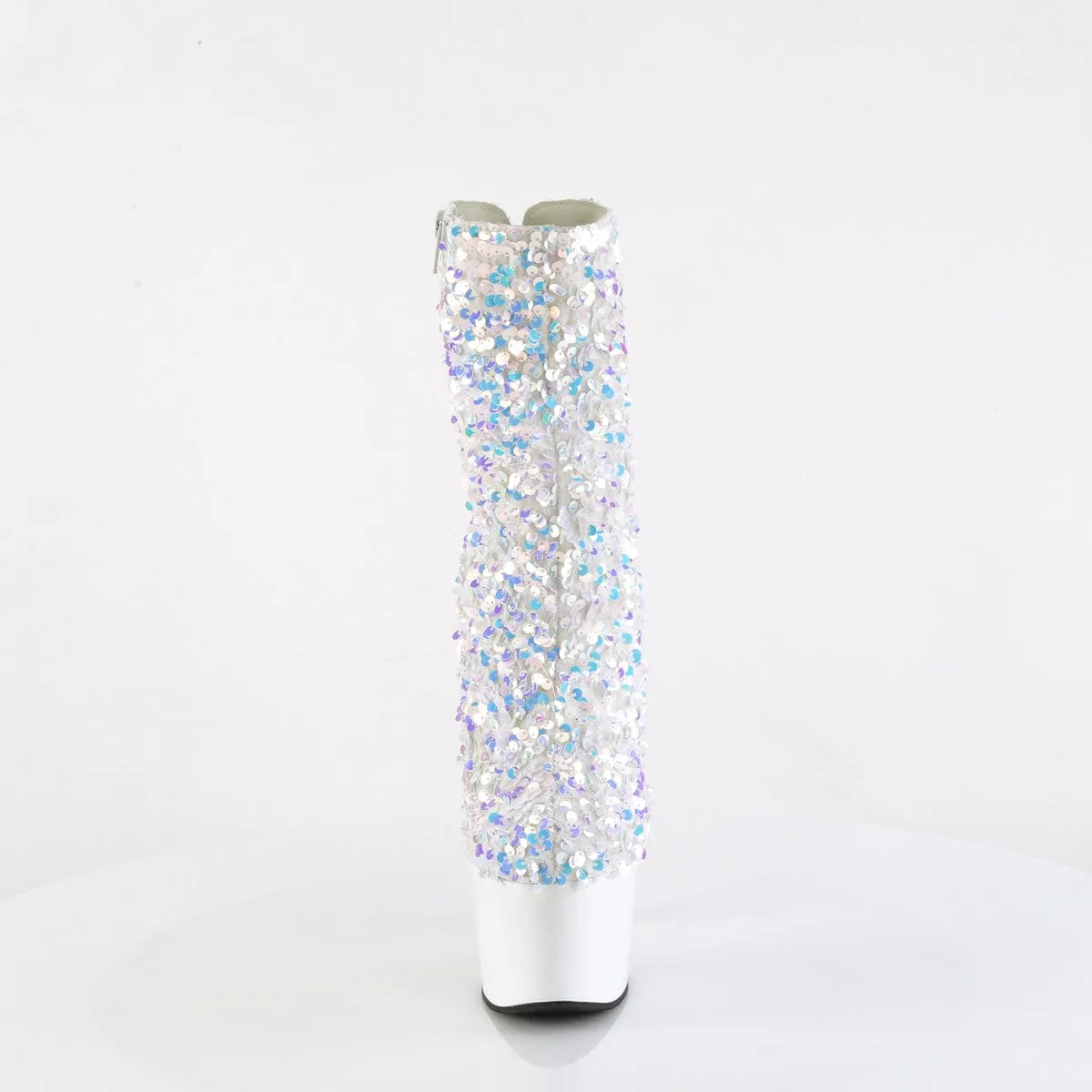 ADORE-1042SQ White Multi Sequins/White