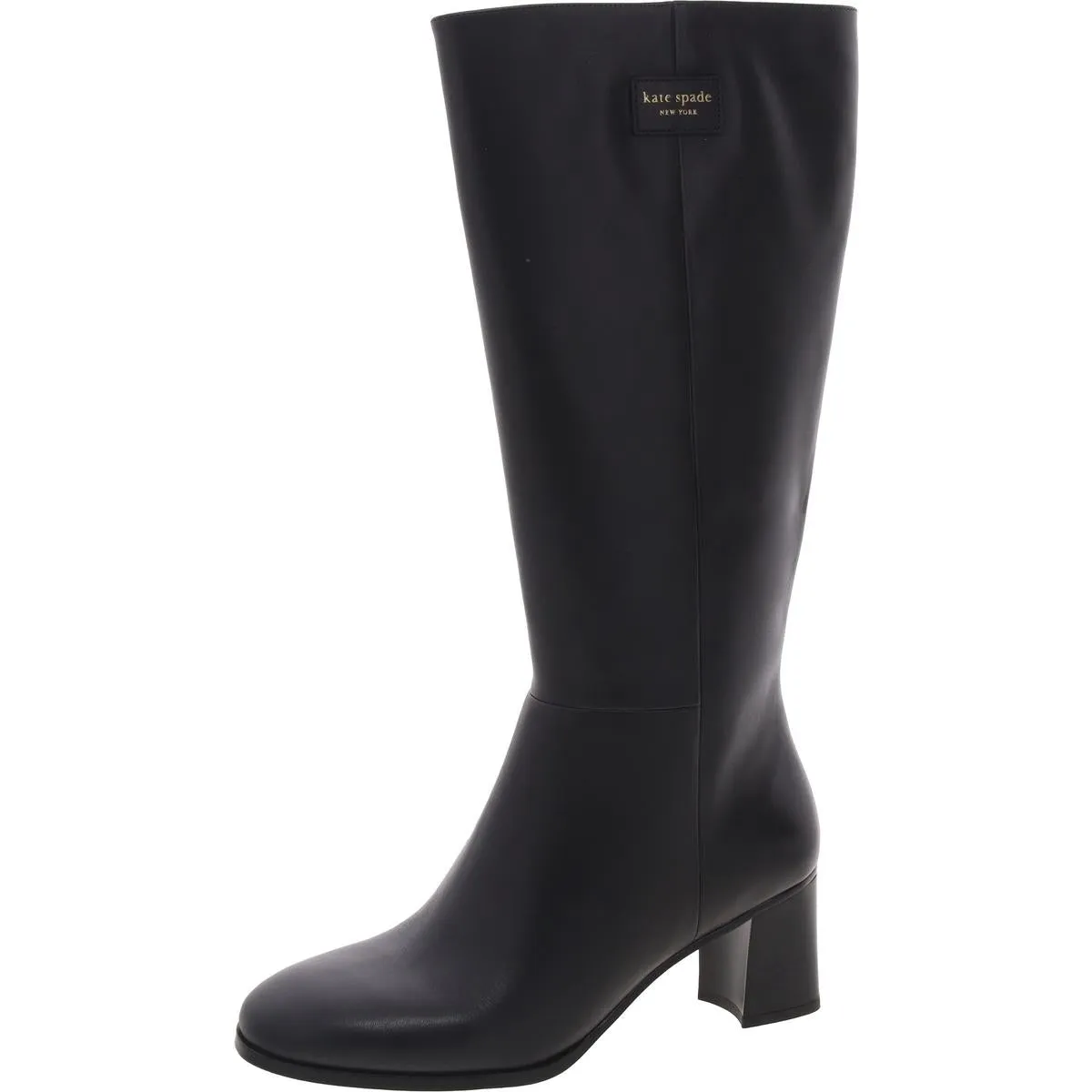 Aimee Womens Zipper Leather Knee-High Boots