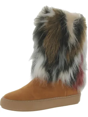 Airbrush II Womens Faux Suede Pull-On Winter & Snow Boots