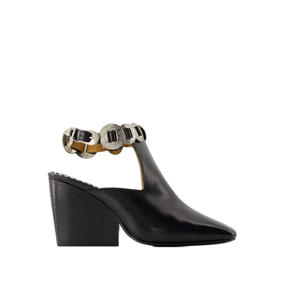 Aj1308 Boots - Leather - Black