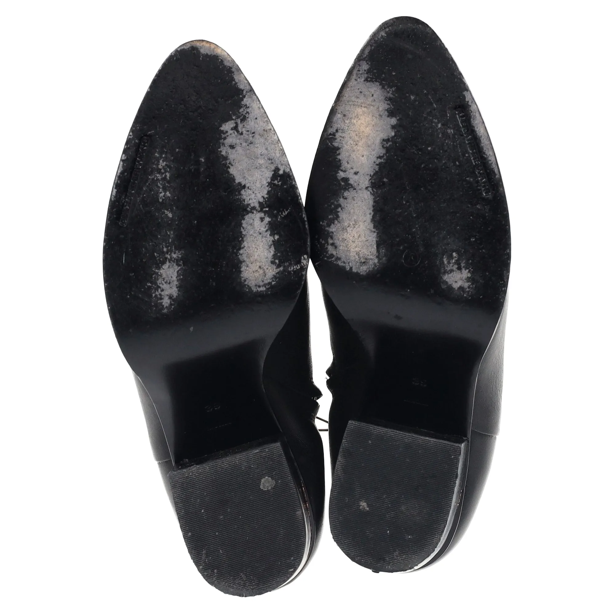 Alexander Wang Gabi Ankle Boots in Black Leather