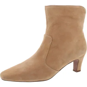 Alexandria Womens Suede Square Toe Booties