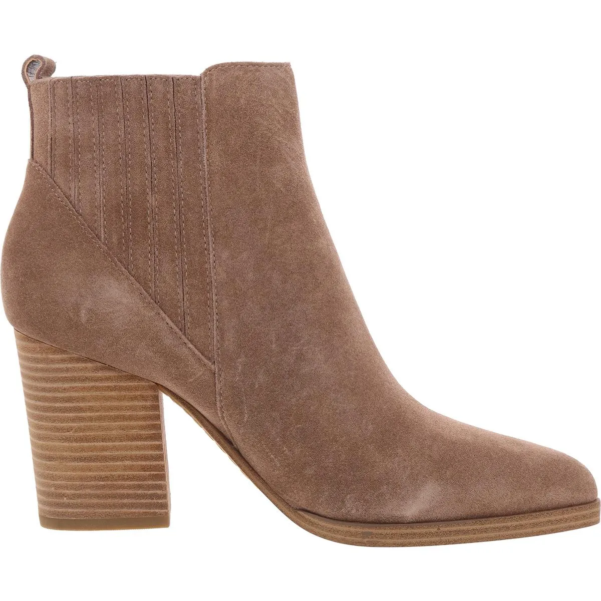 Alva Womens Stretch Leather Ankle Boots