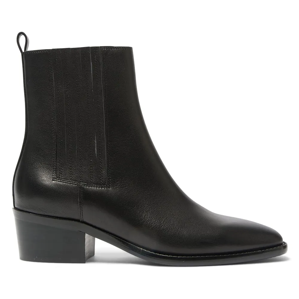 Ambrose Boot in Black Leather