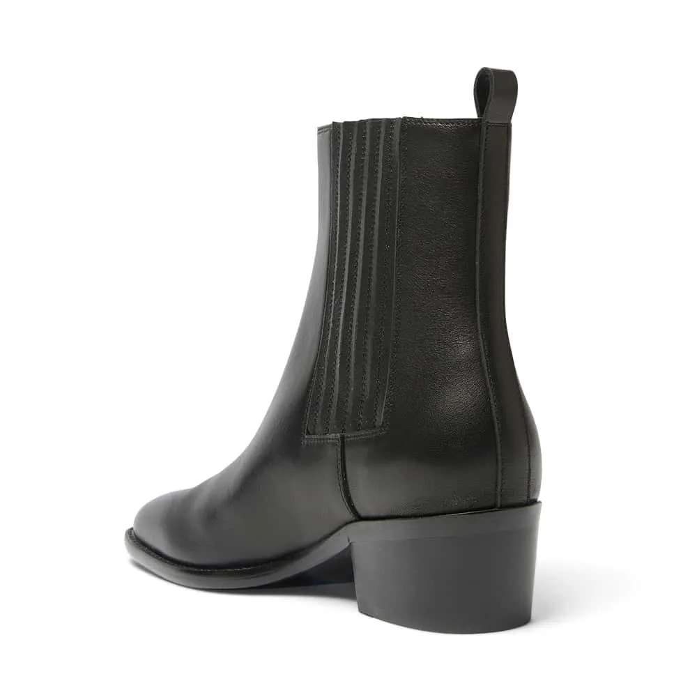 Ambrose Boot in Black Leather