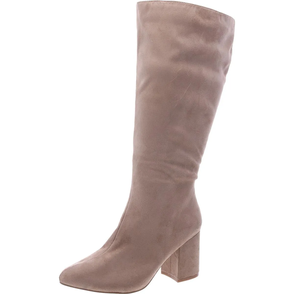 Ameylia Womens Extra Wide Calf Manmade Mid-Calf Boots