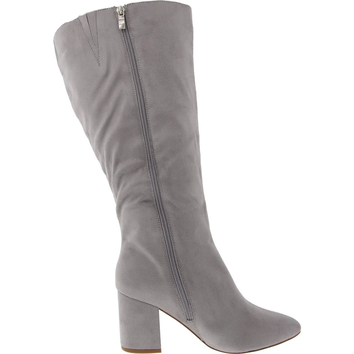 Ameylia Womens Extra Wide Calf Manmade Mid-Calf Boots