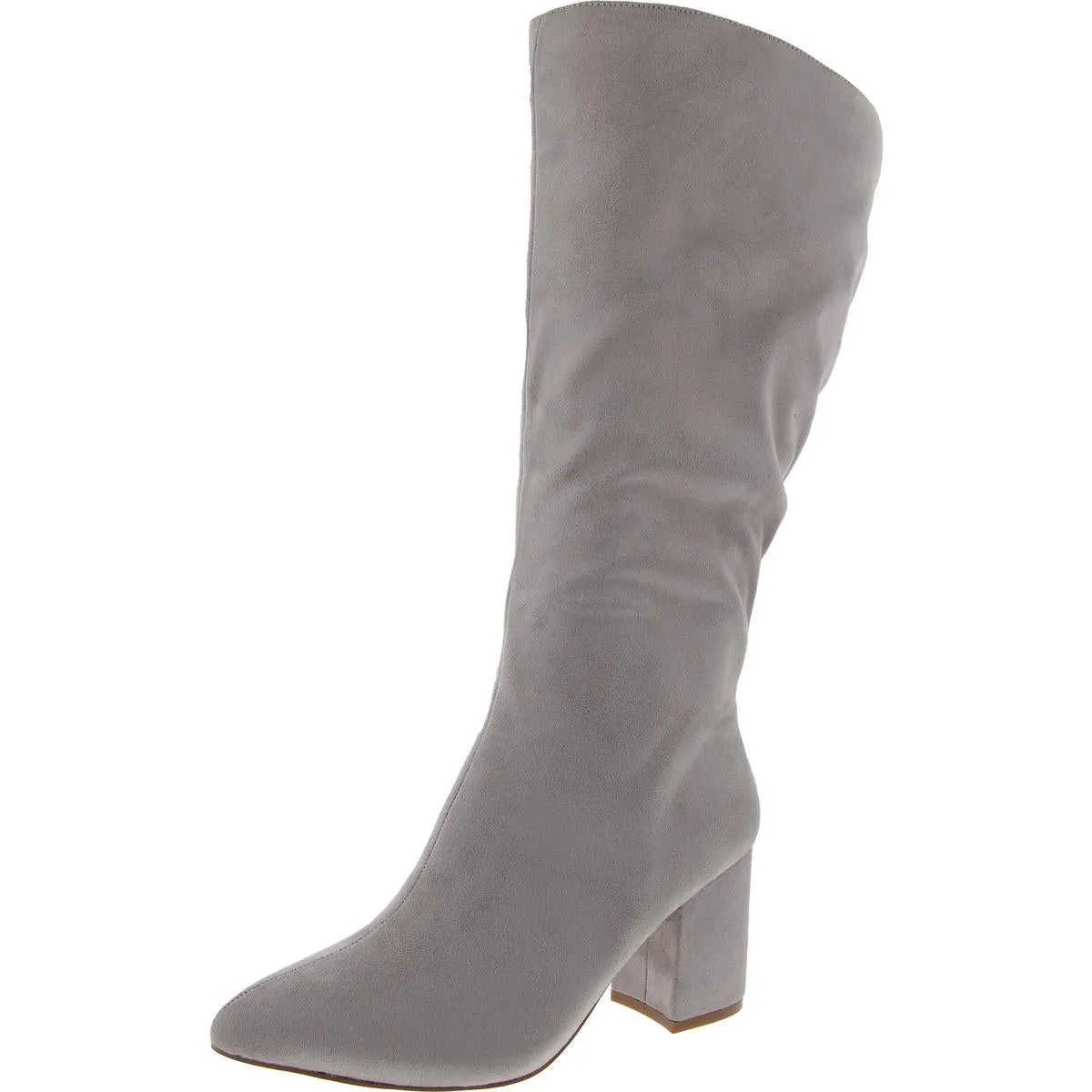 Ameylia Womens Extra Wide Calf Manmade Mid-Calf Boots