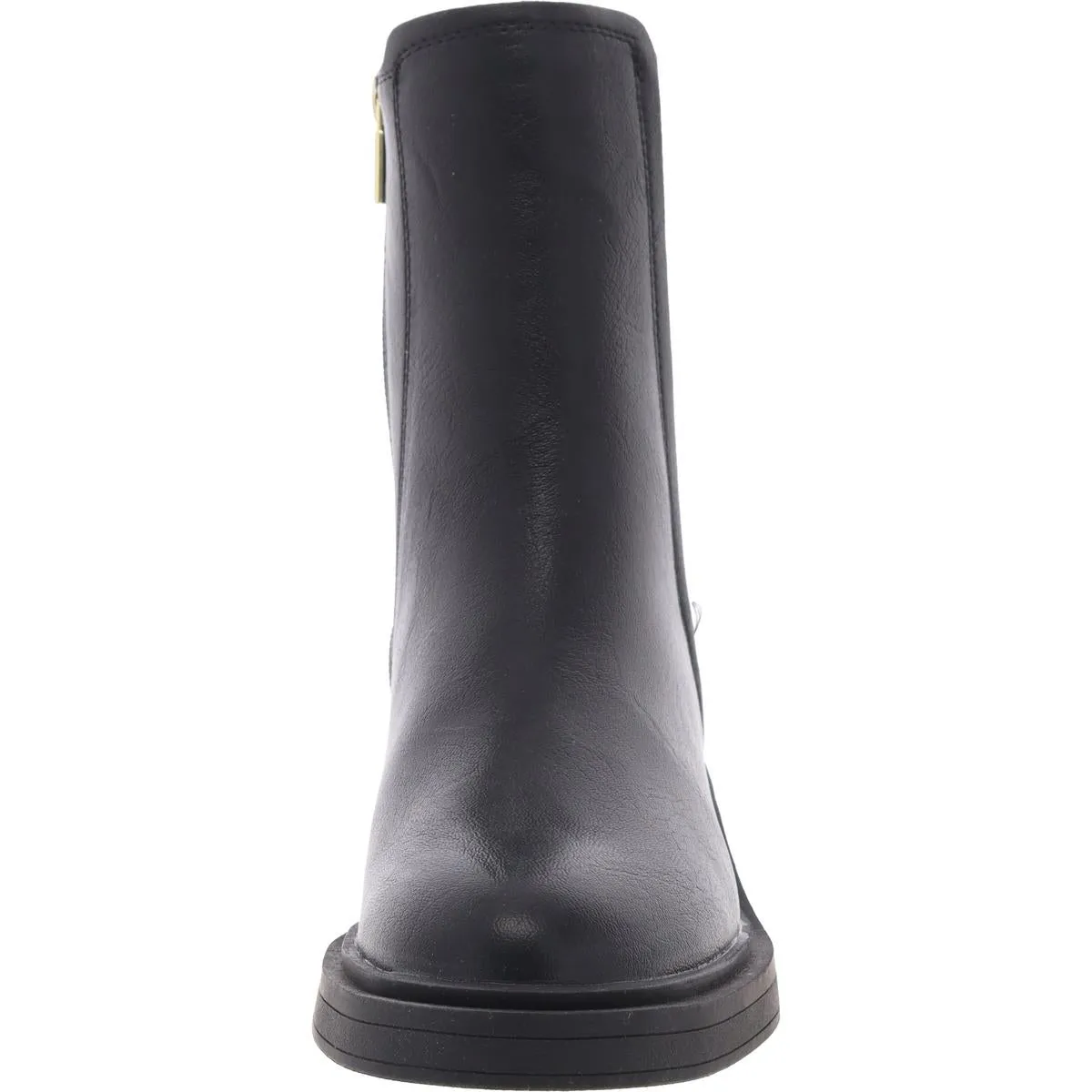 Anabelle Chelsea Womens Solid Faux Leather Chelsea Boots