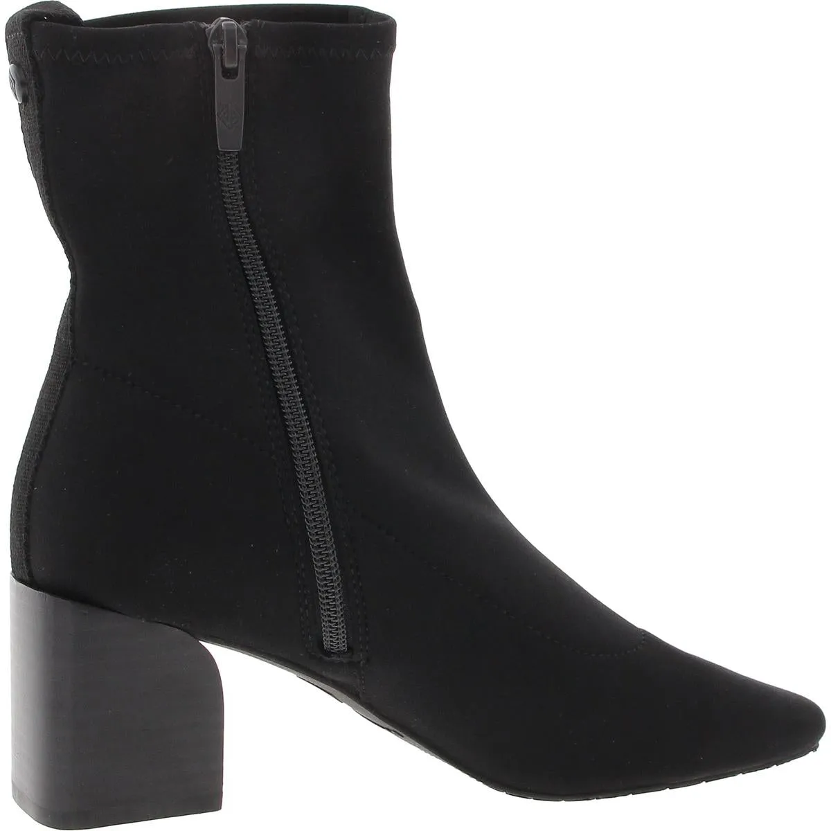 Angeld Womens Faux Suede Block Heel Ankle Boots