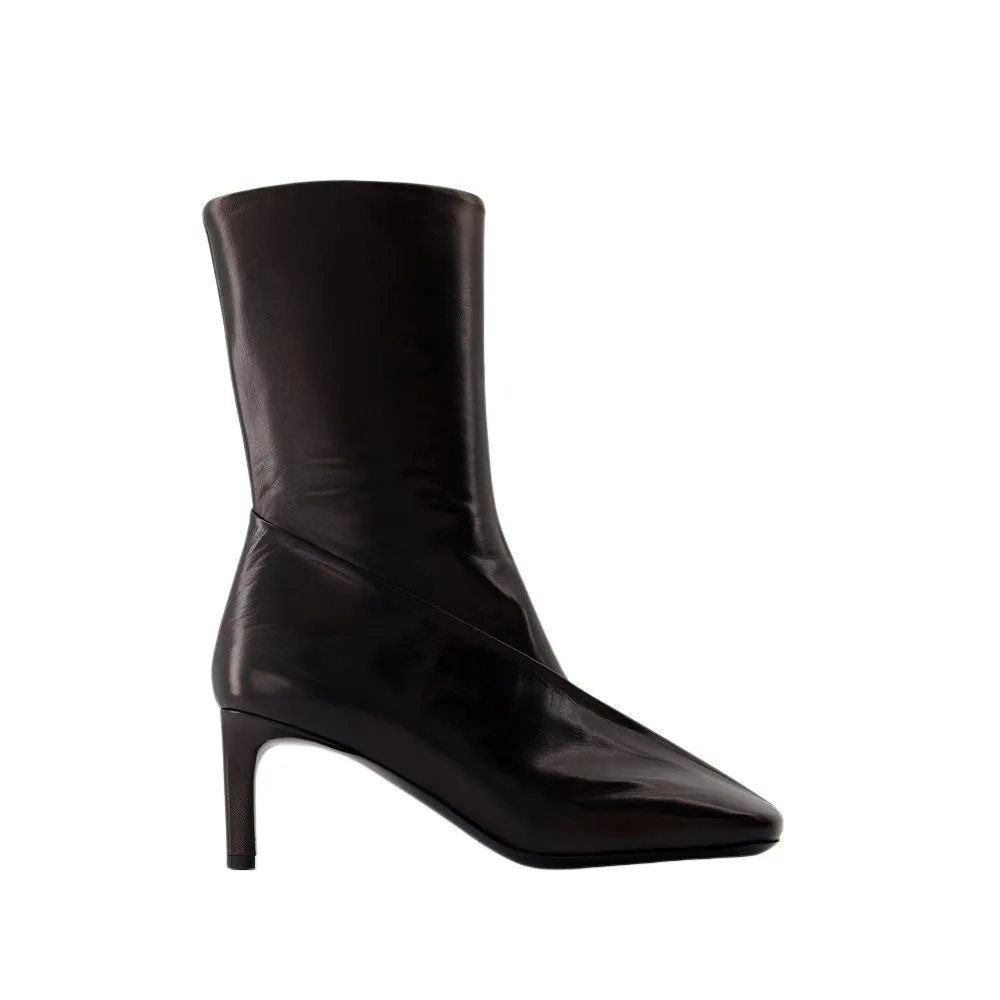 Ankle Boots - Leather - Black