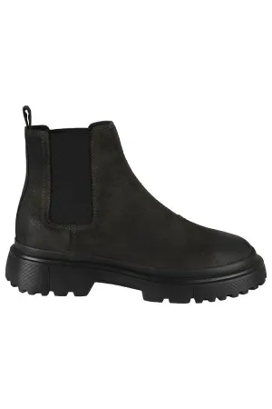 Anthracite Suede Ankle Boot