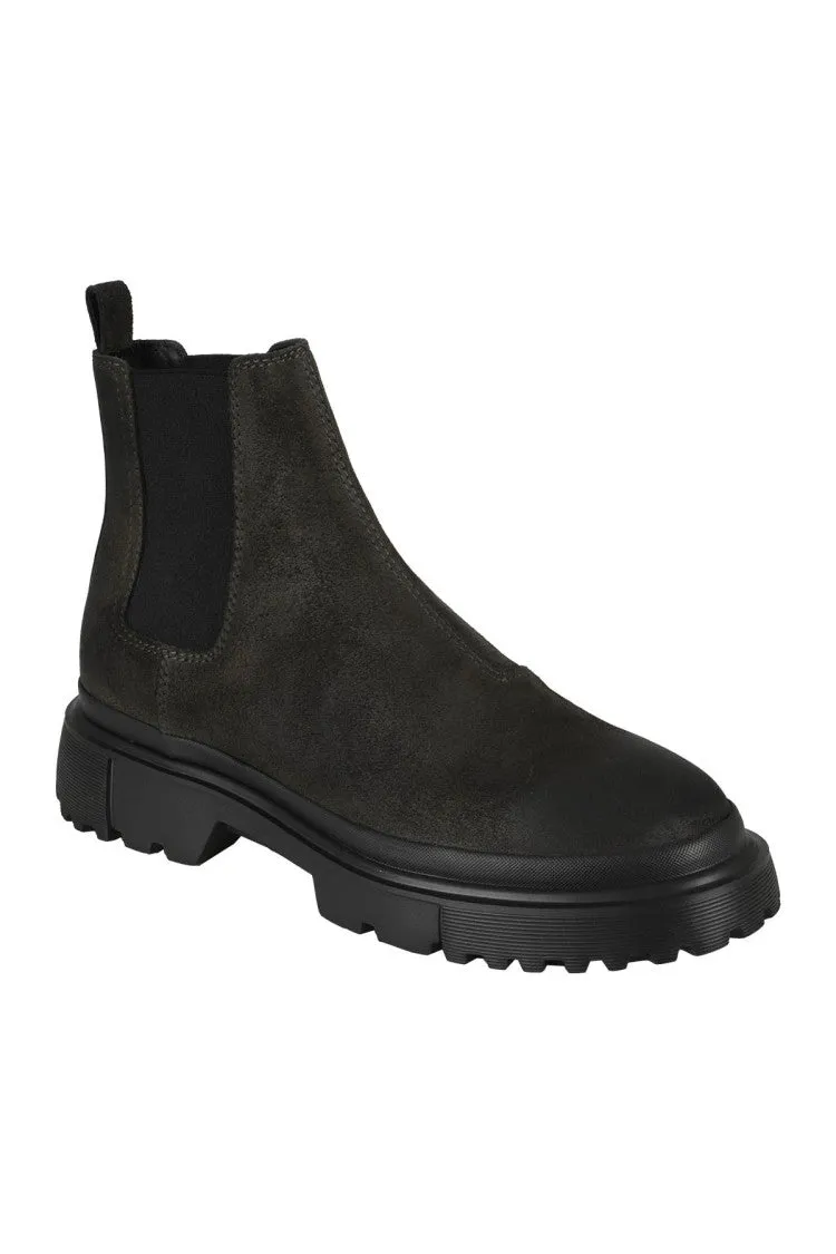Anthracite Suede Ankle Boot