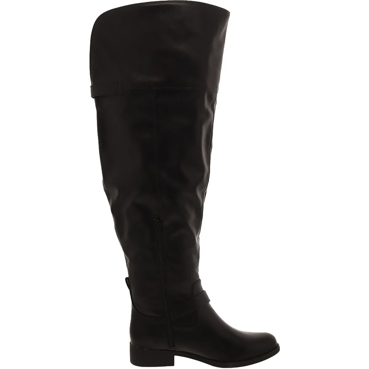 Anya Womens Block Heel Almond Toe Over-The-Knee Boots