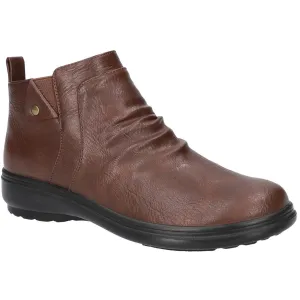 Ariadne Womens Zipper Faux Leather Booties