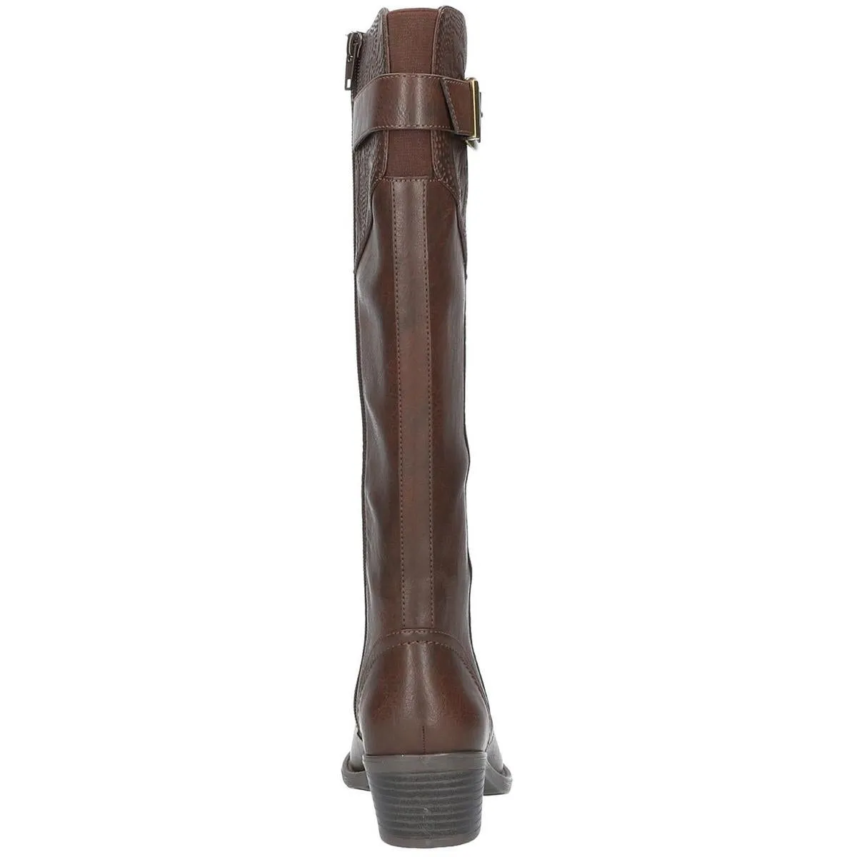 Arwen Womens Embossed Almond Toe Knee-High Boots