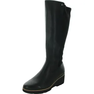 Ashland Womens Zipper Faux Suede Wedge Boots