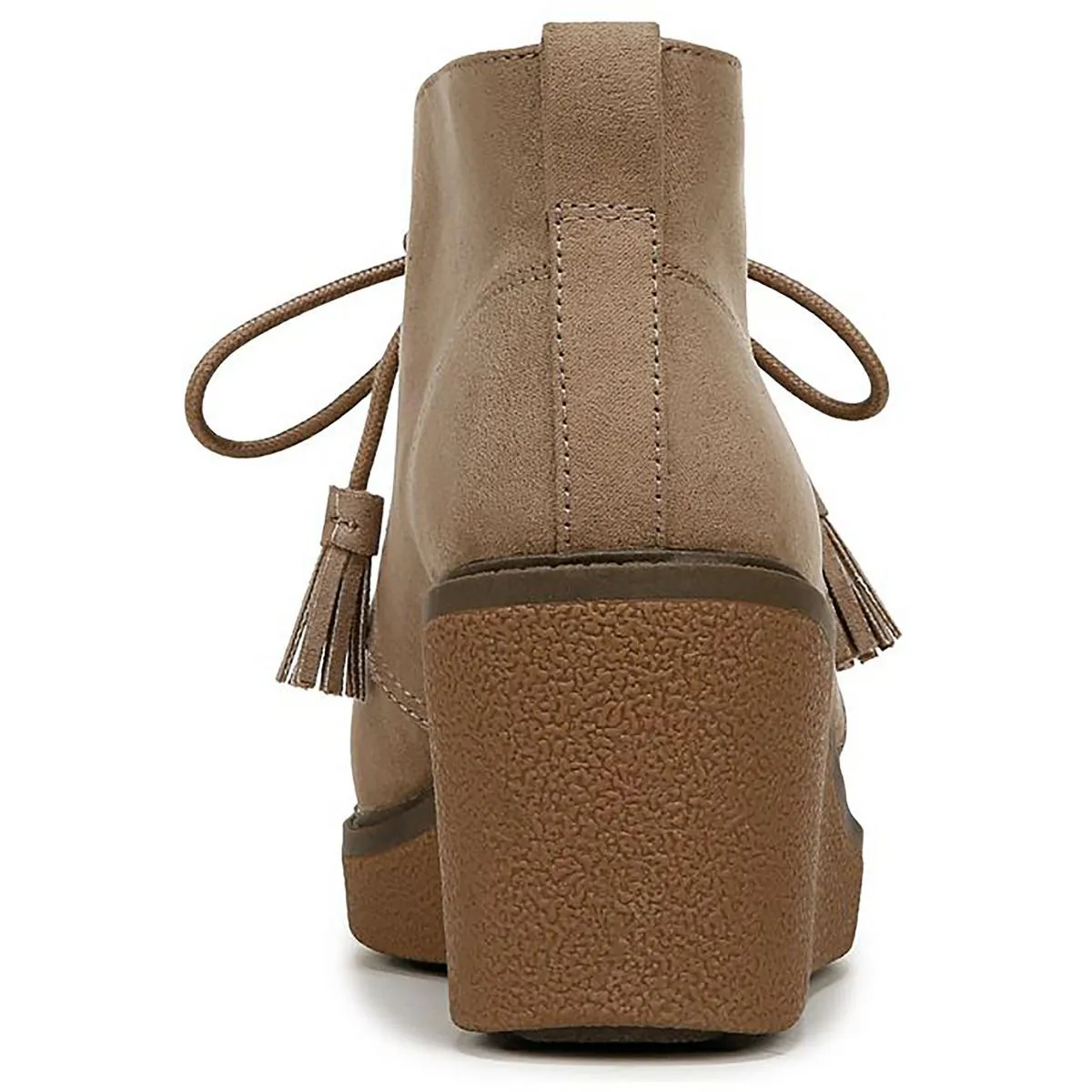 Aurora Womens Faux Suede Ankle Wedge Boots