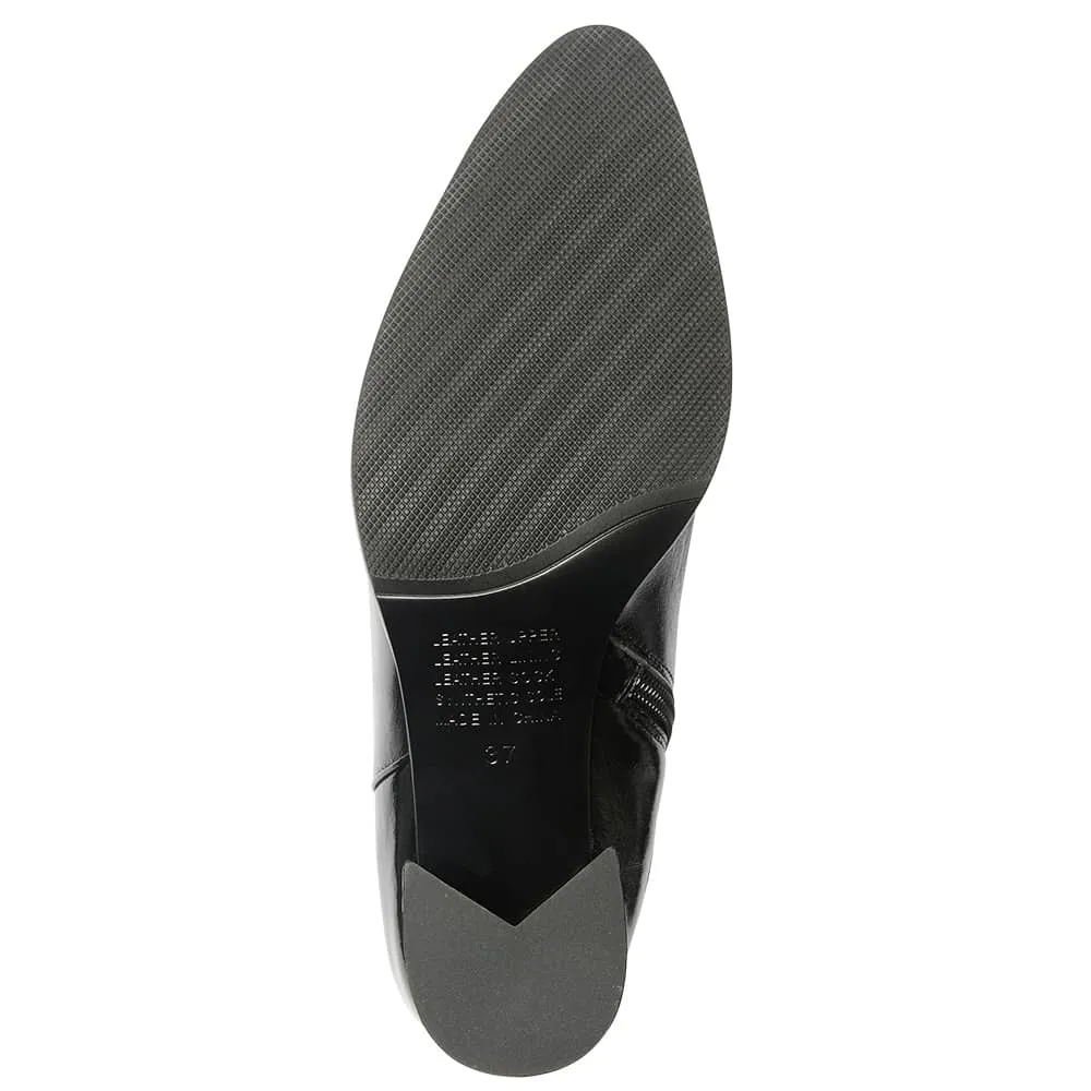 Avenue Boot in Black Crush Patent