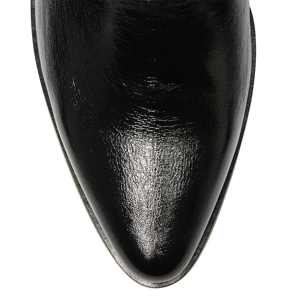 Avenue Boot in Black Crush Patent