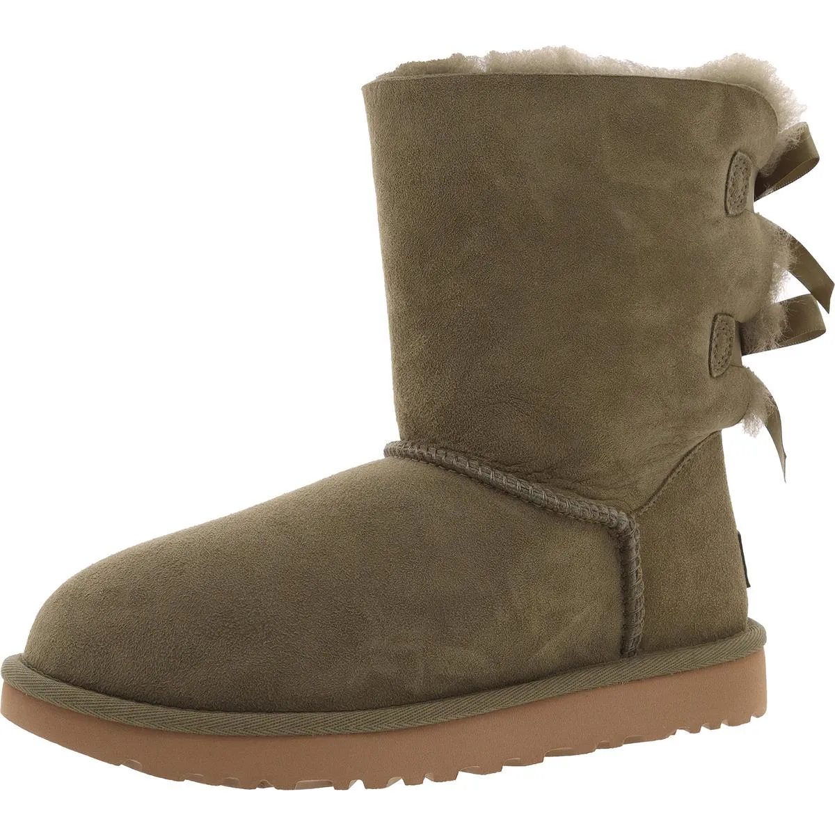 Bailey Bow II Womens Suede Shearling Winter Boots