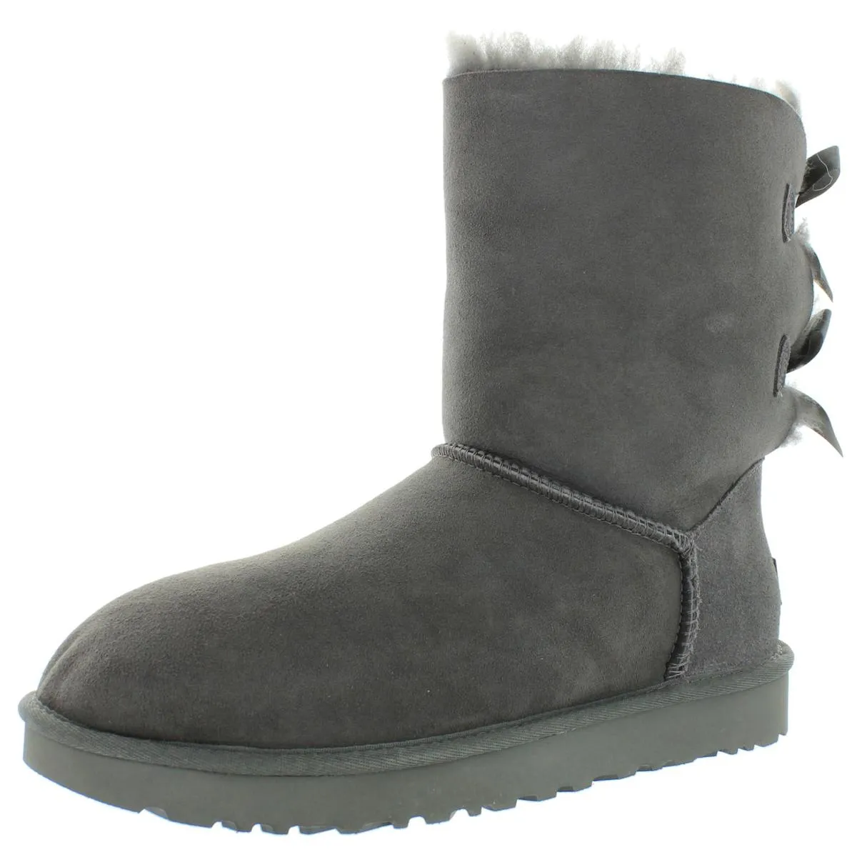 Bailey Bow II Womens Suede Shearling Winter Boots