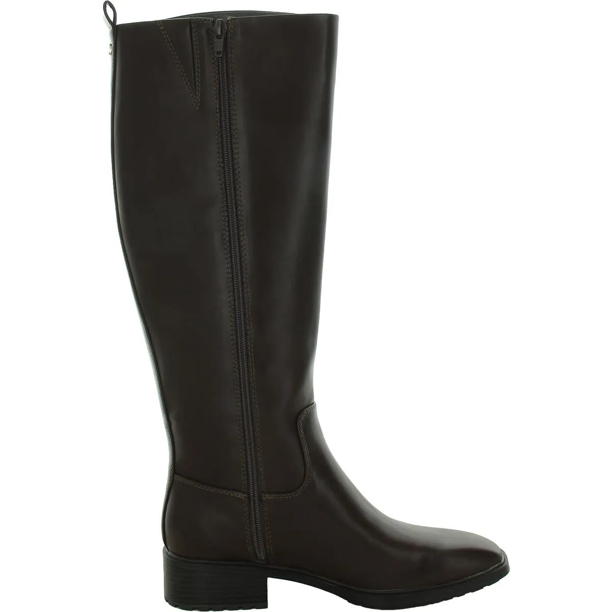 Barile  Womens Solid Faux Leather Knee-High Boots