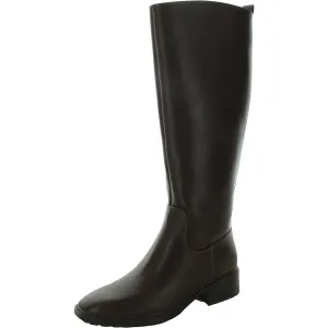 Barile  Womens Solid Faux Leather Knee-High Boots