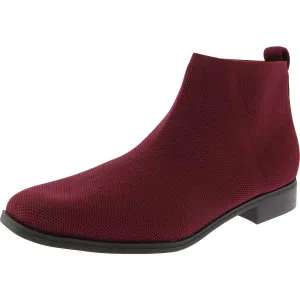 BARRIEE Womens Solid Knit Ankle Boots