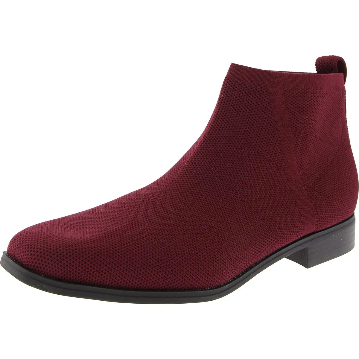 BARRIEE Womens Solid Knit Ankle Boots