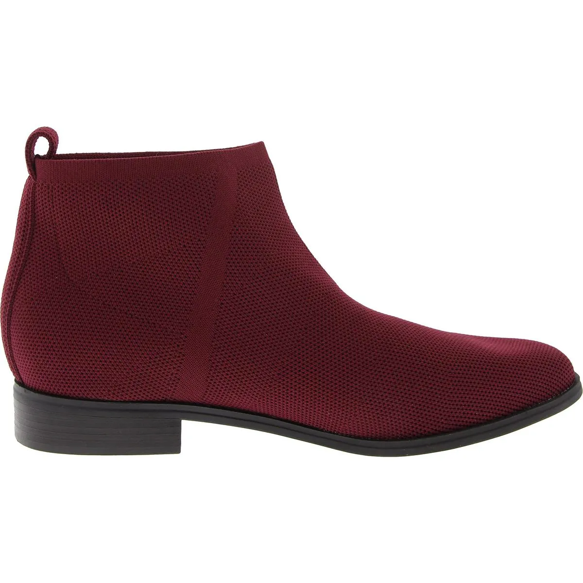 BARRIEE Womens Solid Knit Ankle Boots