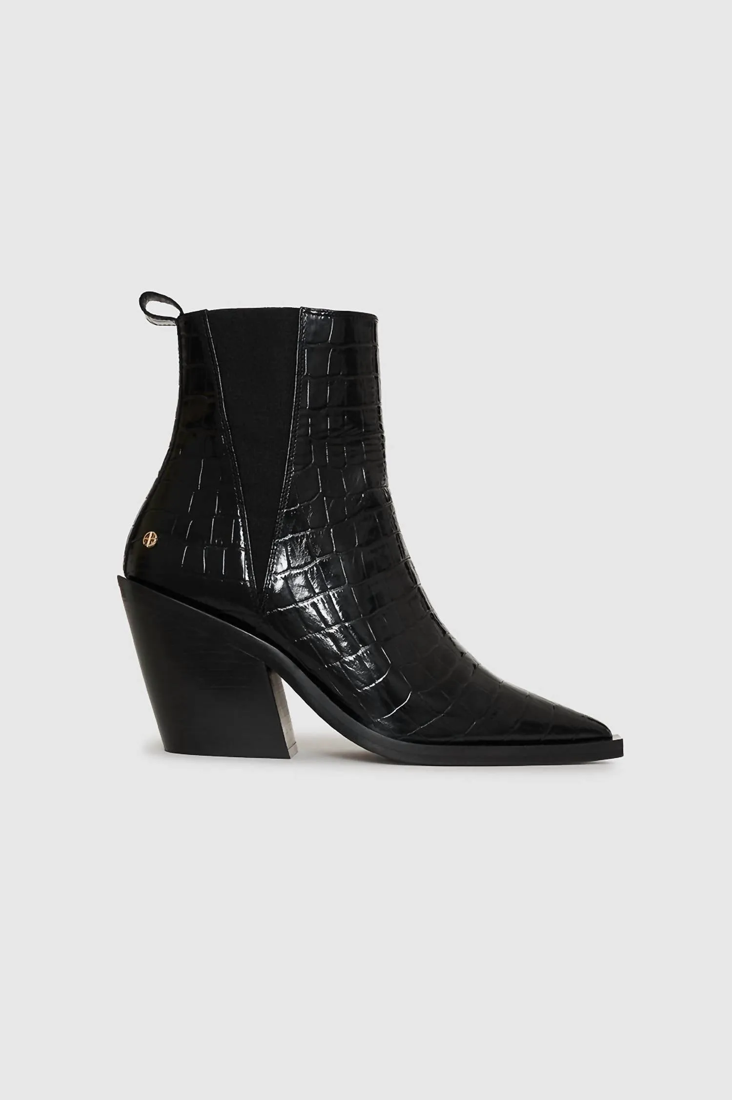 Bekah Boots In Black Embossed