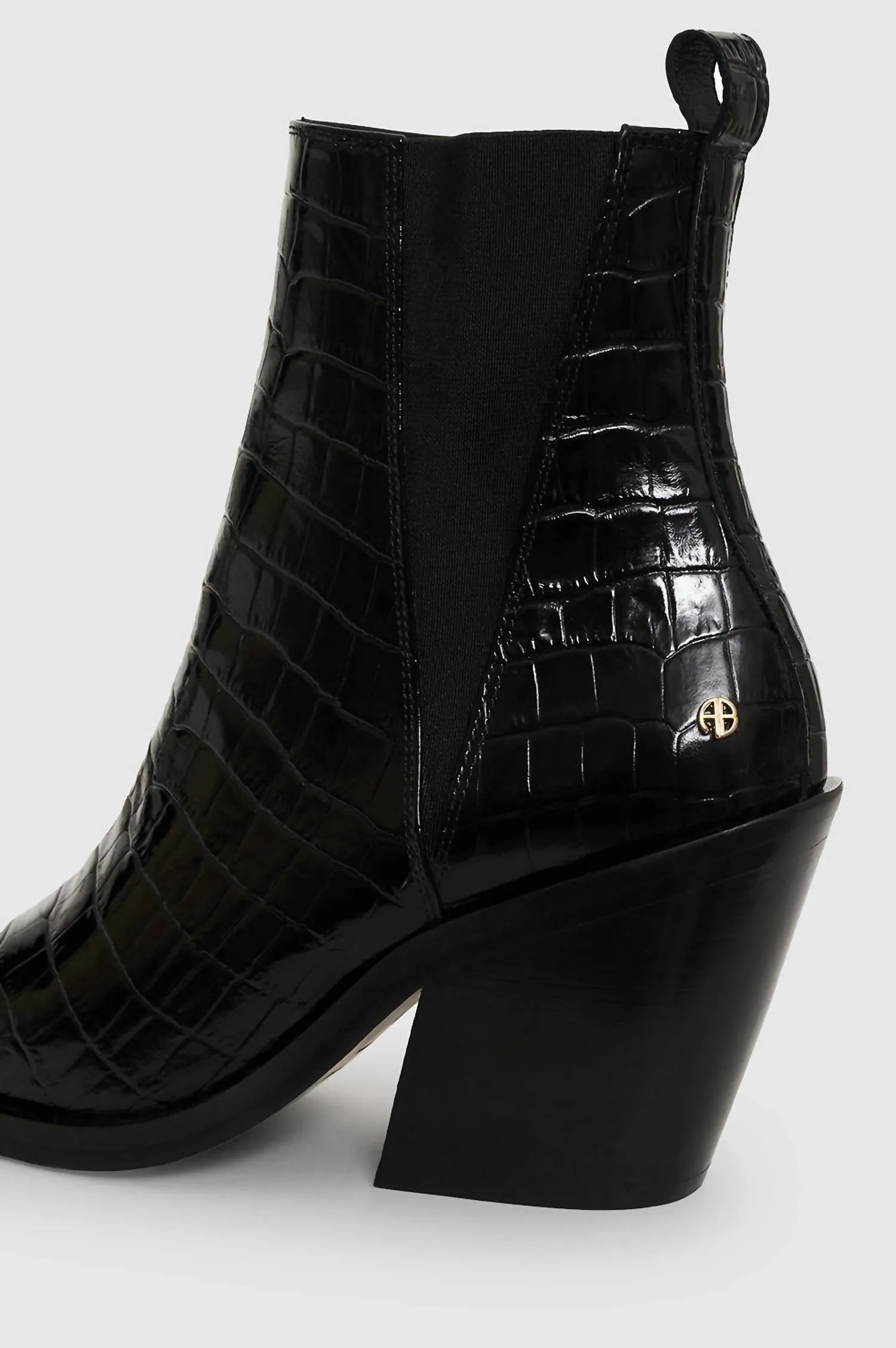 Bekah Boots In Black Embossed