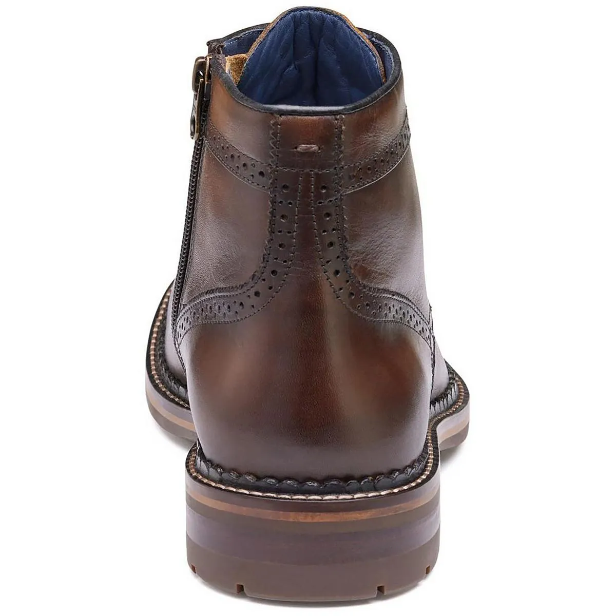 Benton Mens Leather Ankle Chelsea Boots
